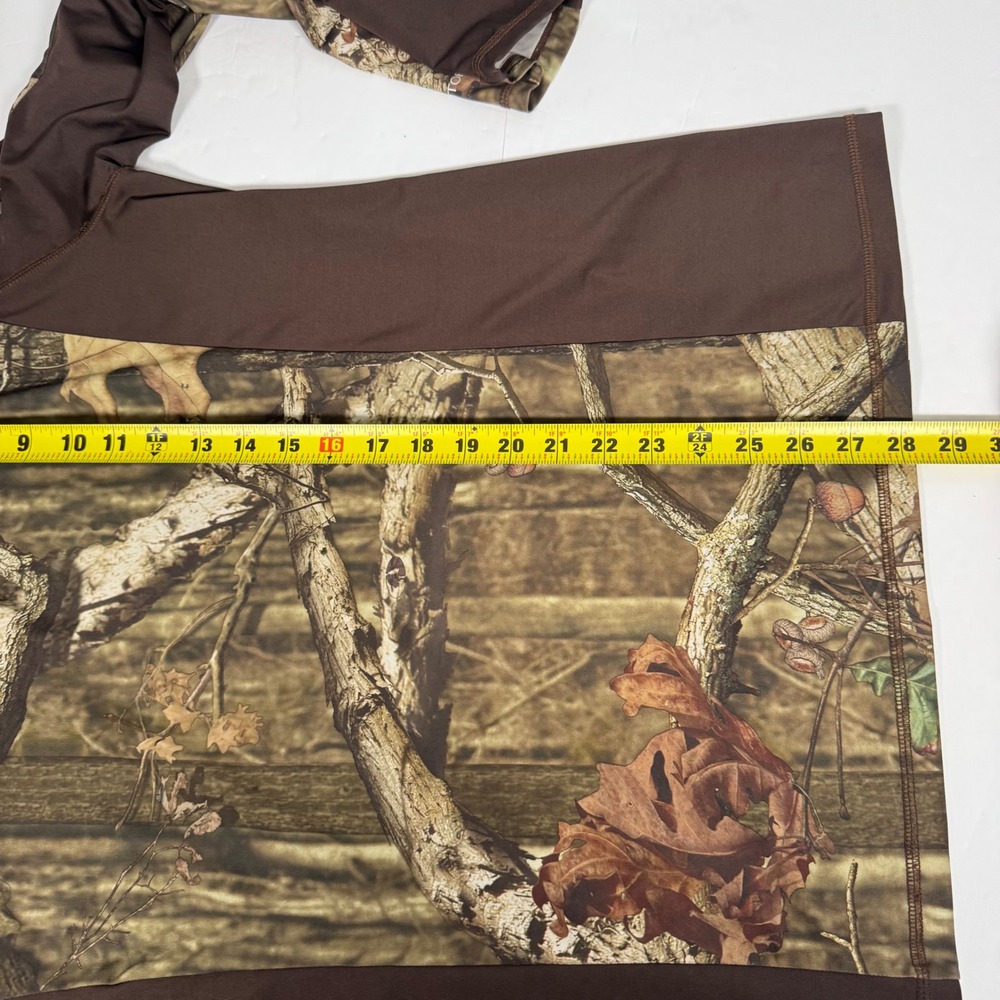 Mossy Oak Performance Top Mens Large Brown Camo Break-Up Infinity 1/4 Zip - Picture 8 of 9